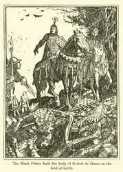 The Black Prince Finds the Body of Robert de Duras on the Field of Battle